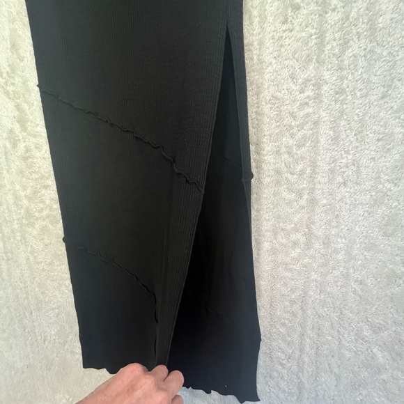 Princess Poly Long Tiered Black Knit Skirt Sz 6 Indie Sleeze Festival Grunge - Picture 5 of 15